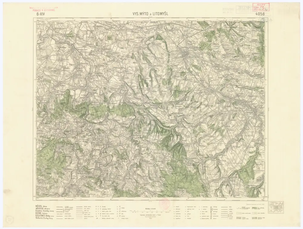 Voorbeeld van de oude kaart