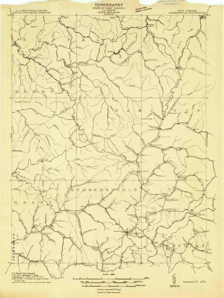 Voorbeeld van de oude kaart