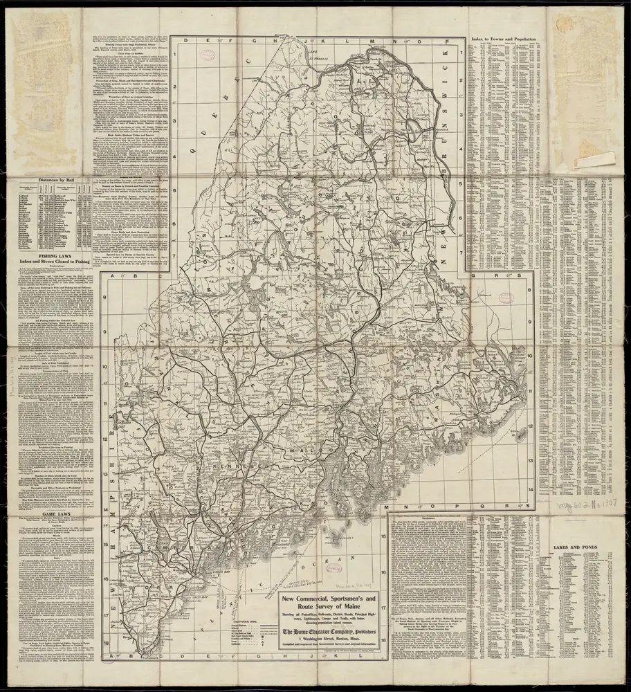 Voorbeeld van de oude kaart