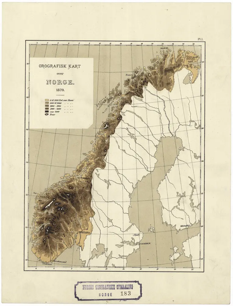 Voorbeeld van de oude kaart