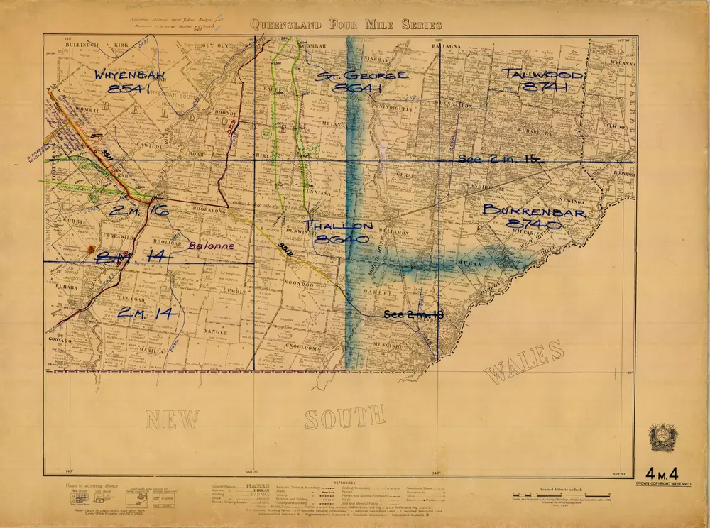 Old maps of Moree, New South Wales