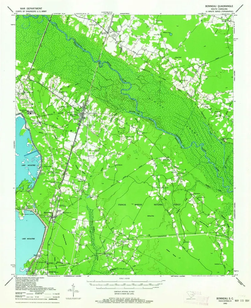 Voorbeeld van de oude kaart