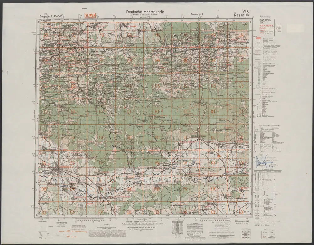 Voorbeeld van de oude kaart