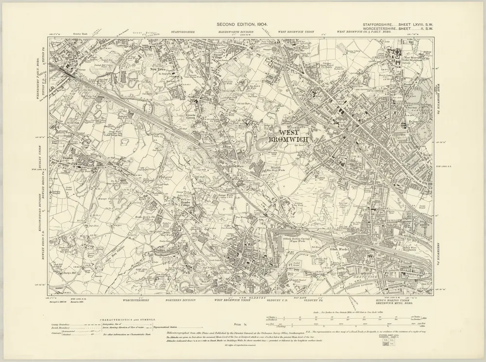 Voorbeeld van de oude kaart