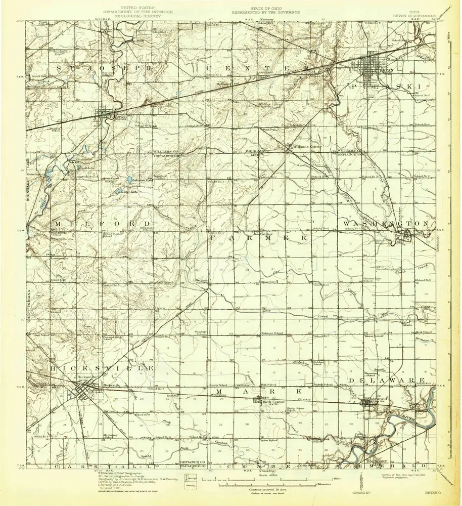 Voorbeeld van de oude kaart