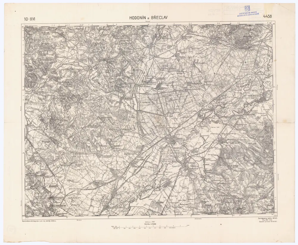 Voorbeeld van de oude kaart