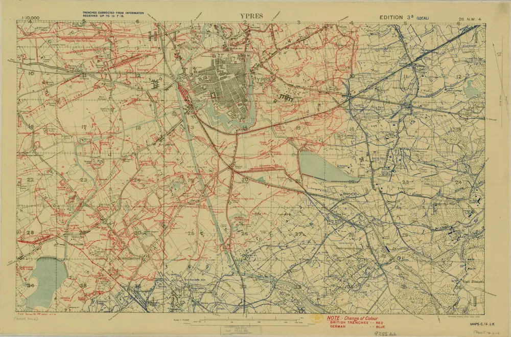 Voorbeeld van de oude kaart