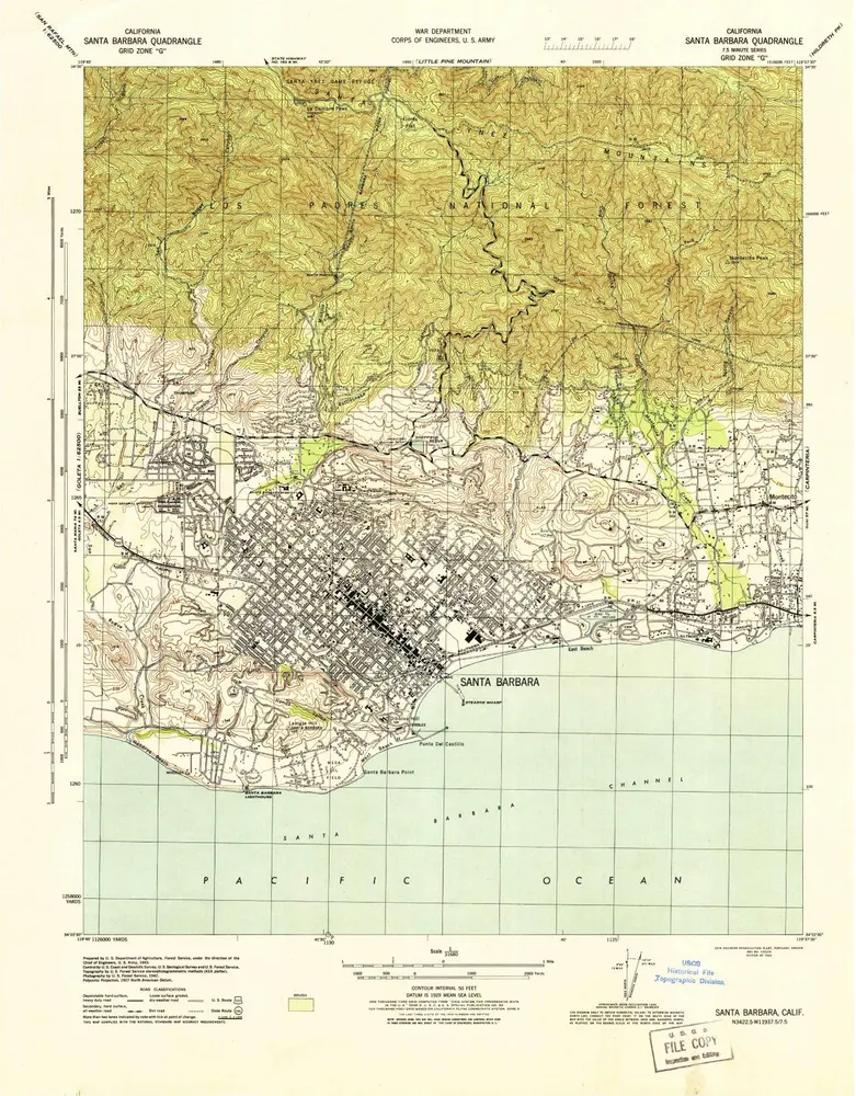 Voorbeeld van de oude kaart