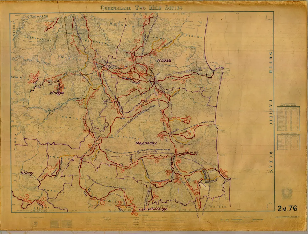 Old maps of Shire of Noosa