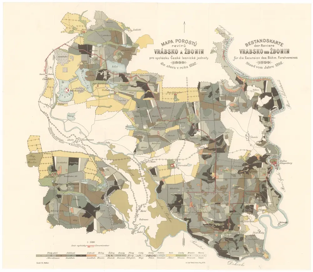 Voorbeeld van de oude kaart