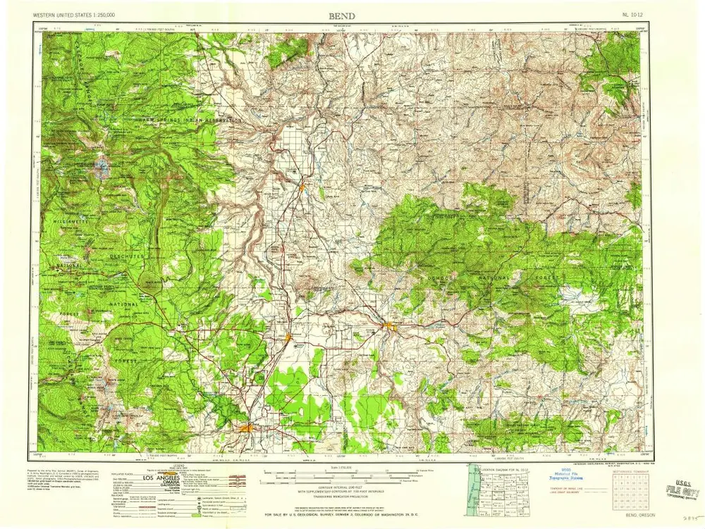 Voorbeeld van de oude kaart