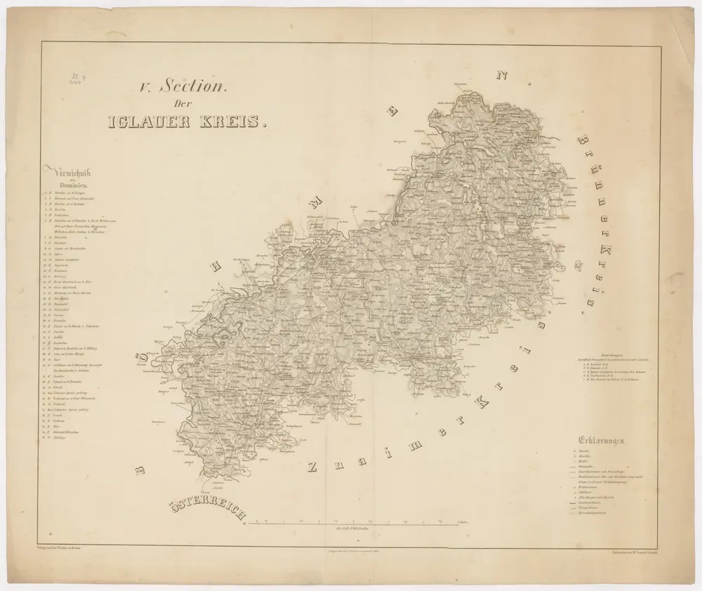 Voorbeeld van de oude kaart