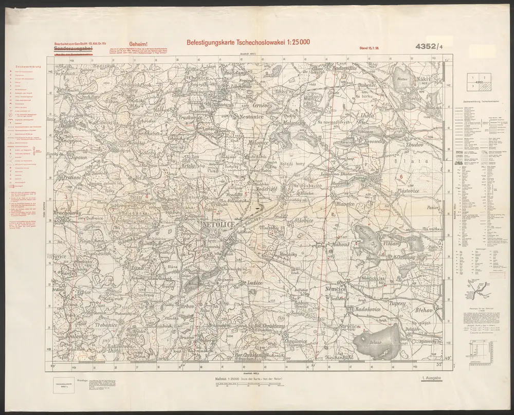 Voorbeeld van de oude kaart