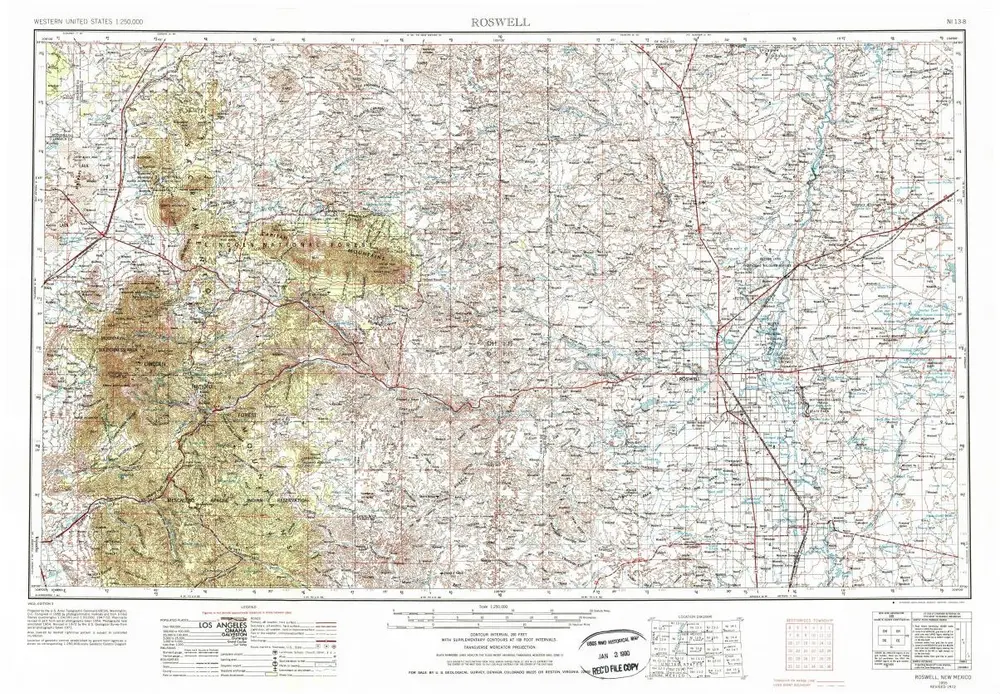 Voorbeeld van de oude kaart