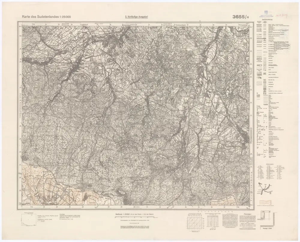 Voorbeeld van de oude kaart