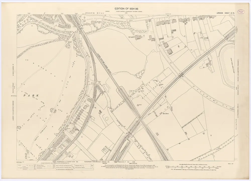 Voorbeeld van de oude kaart