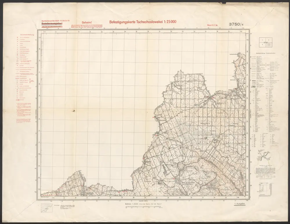 Voorbeeld van de oude kaart