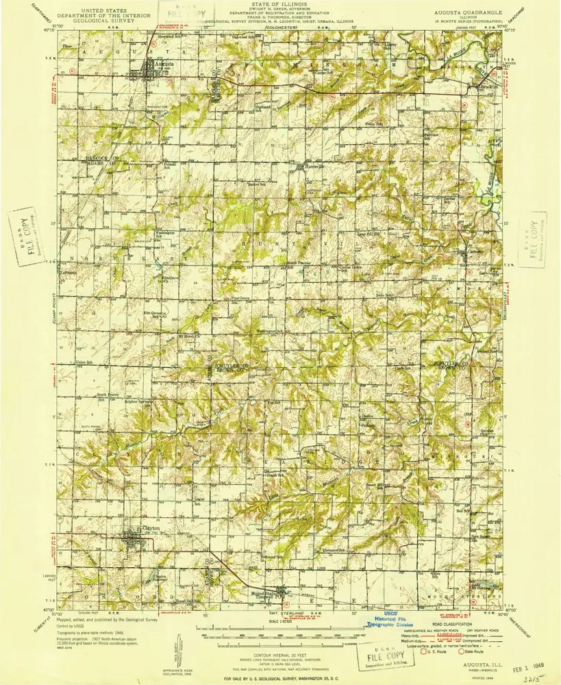 Voorbeeld van de oude kaart