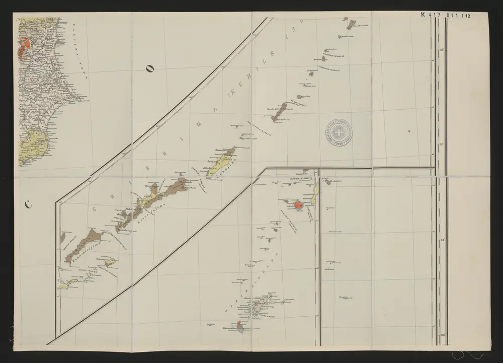 Voorbeeld van de oude kaart