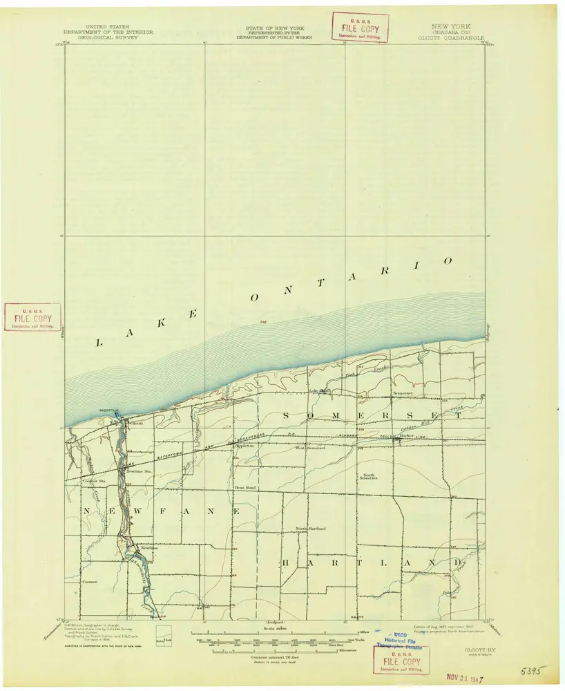 Voorbeeld van de oude kaart