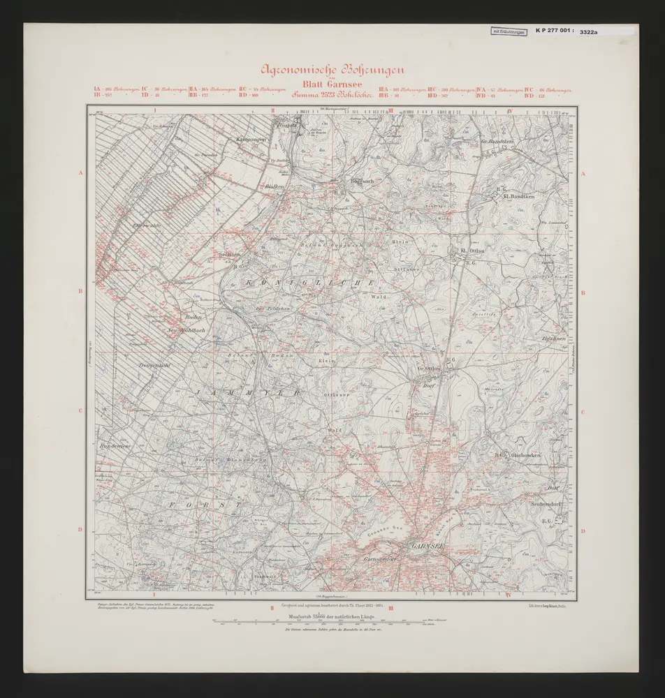 Voorbeeld van de oude kaart