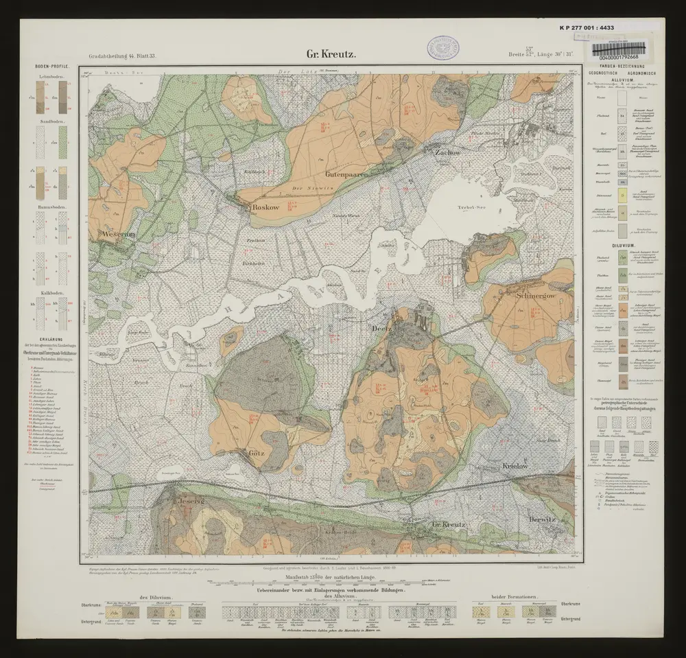 Voorbeeld van de oude kaart