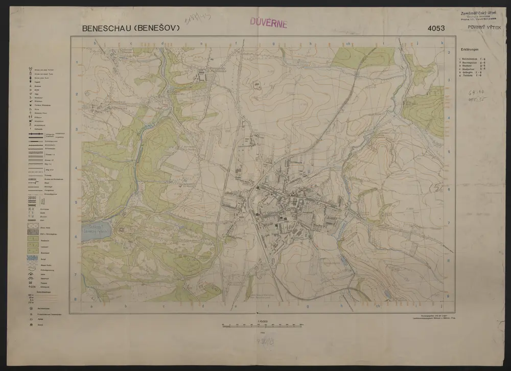 Voorbeeld van de oude kaart