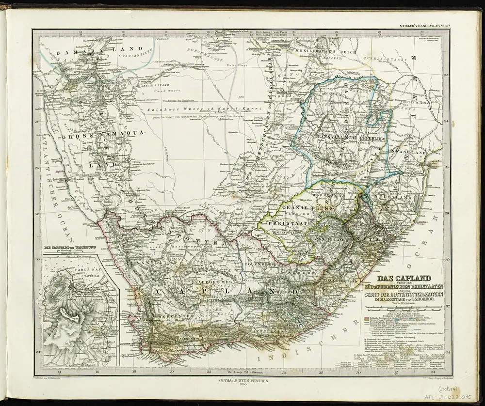 Voorbeeld van de oude kaart