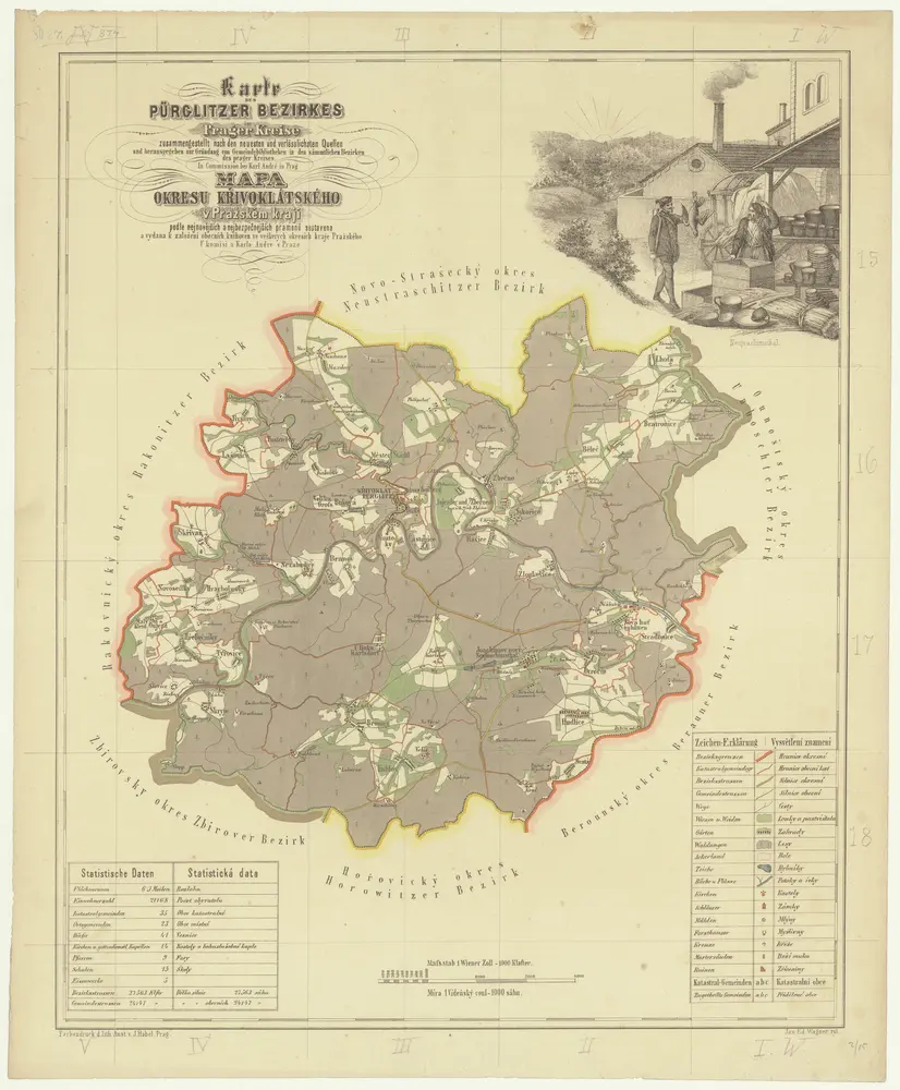 Voorbeeld van de oude kaart