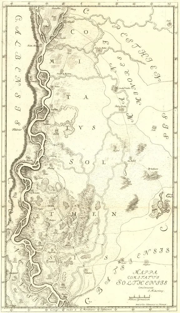 Voorbeeld van de oude kaart