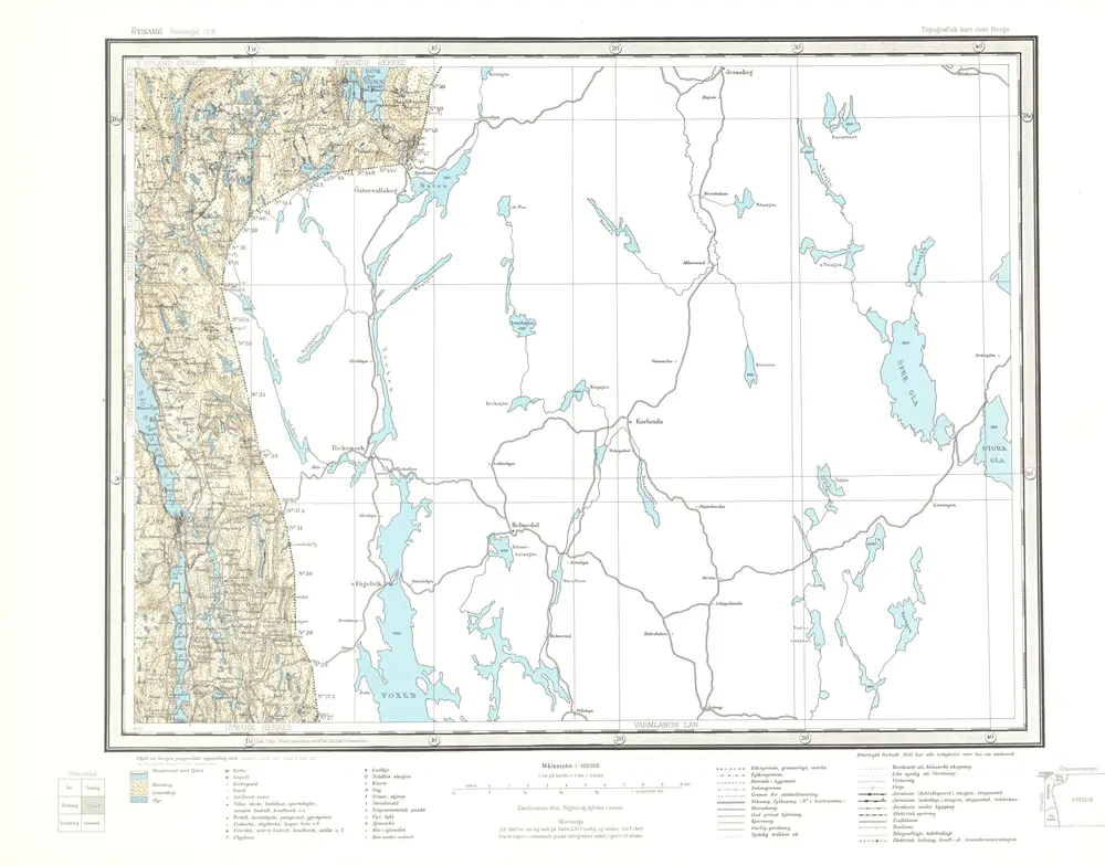 Voorbeeld van de oude kaart