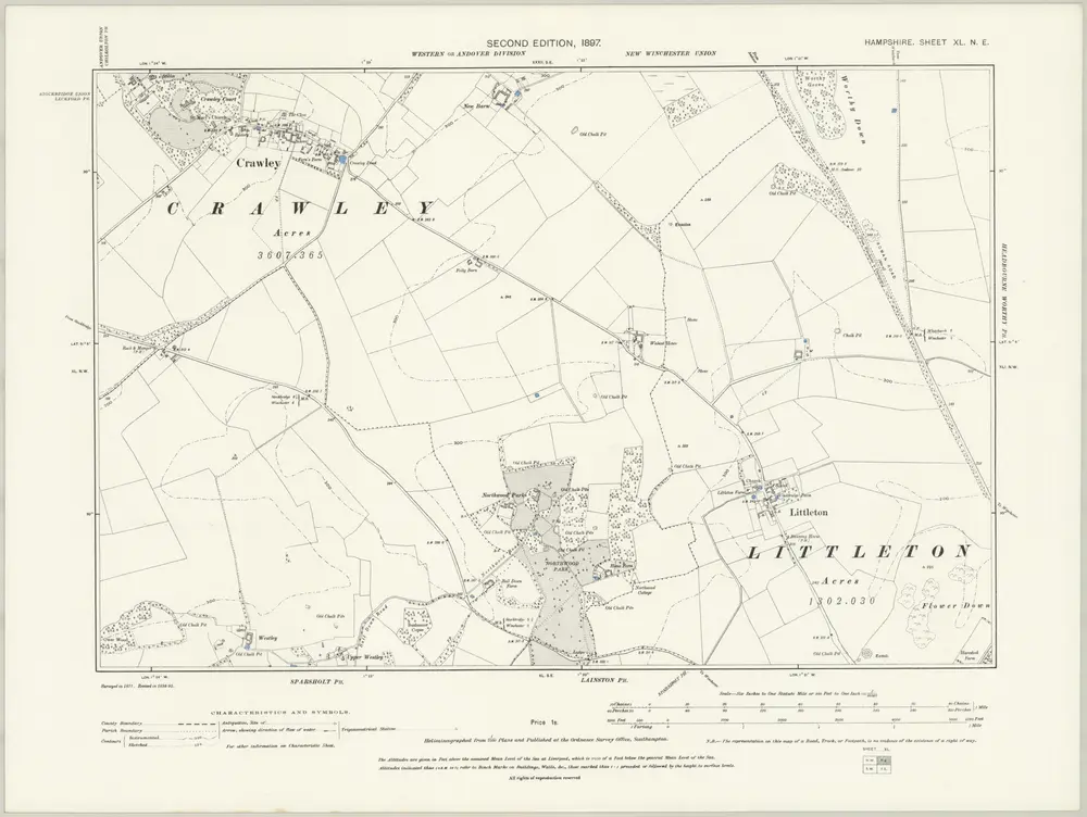 Voorbeeld van de oude kaart