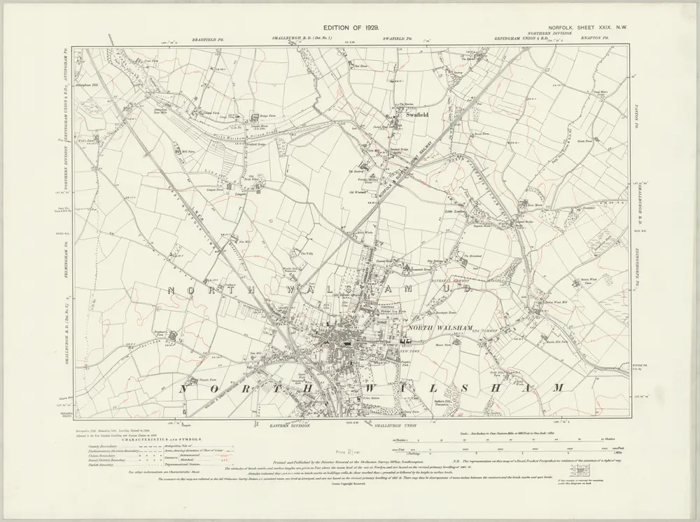 Voorbeeld van de oude kaart