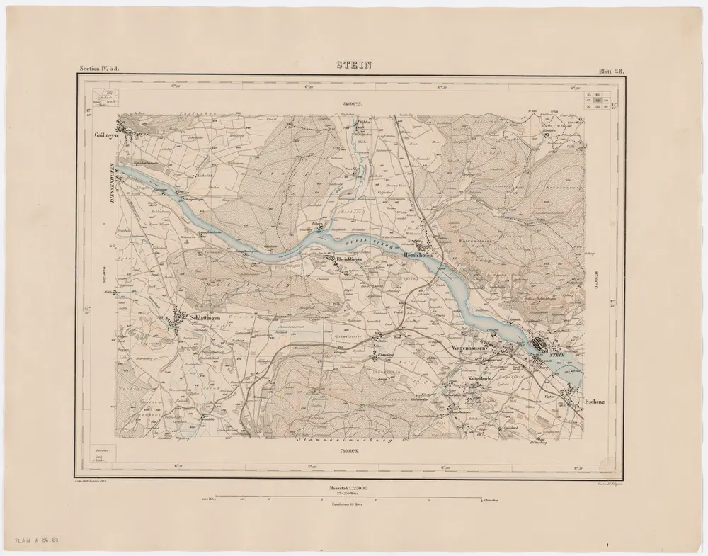 Voorbeeld van de oude kaart