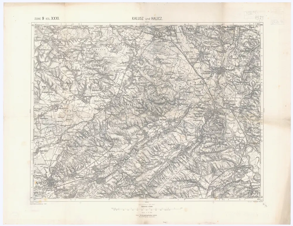 Voorbeeld van de oude kaart