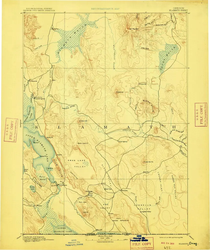 Voorbeeld van de oude kaart