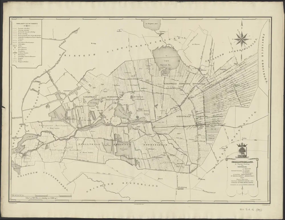 Voorbeeld van de oude kaart