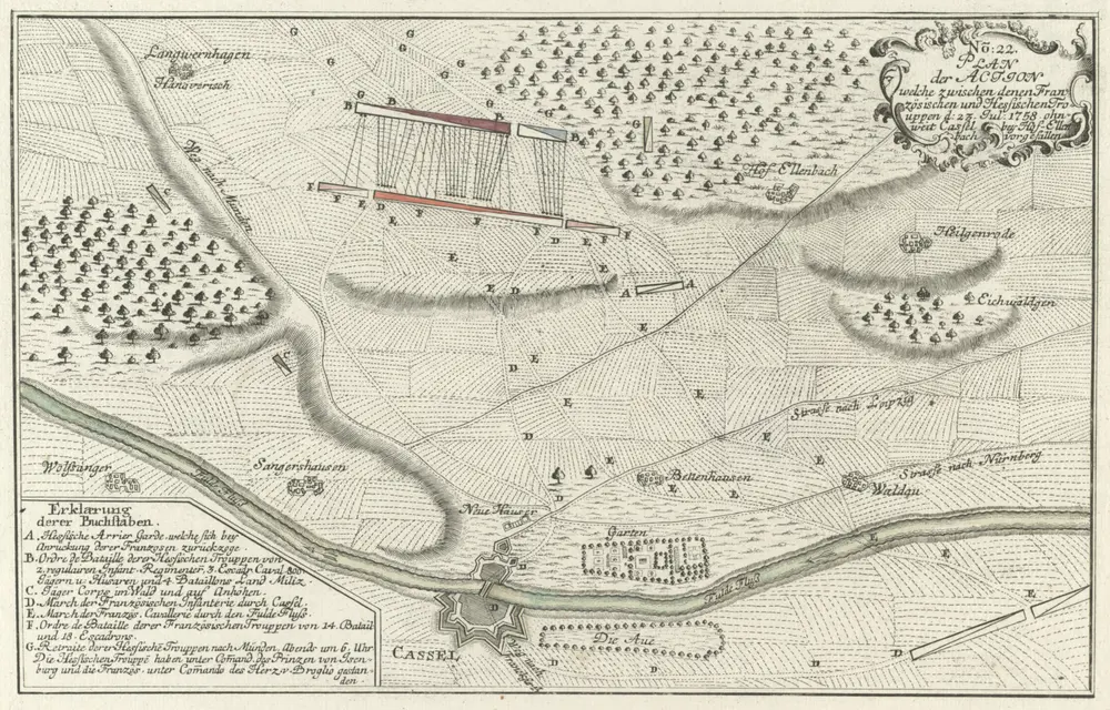 Voorbeeld van de oude kaart