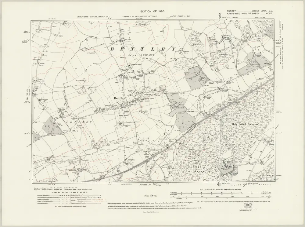 Voorbeeld van de oude kaart