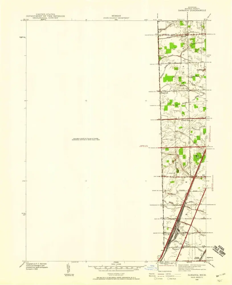 Voorbeeld van de oude kaart