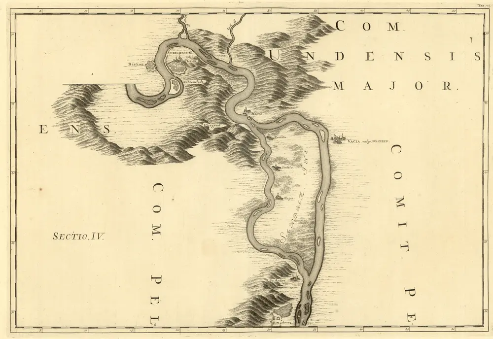 Voorbeeld van de oude kaart