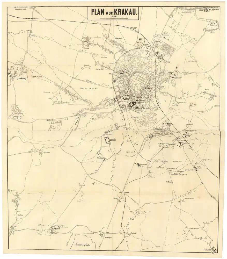 Voorbeeld van de oude kaart