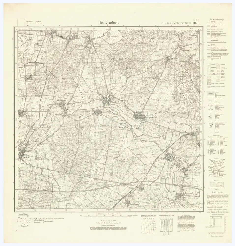 Voorbeeld van de oude kaart