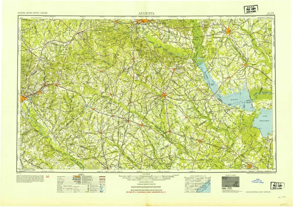 Voorbeeld van de oude kaart