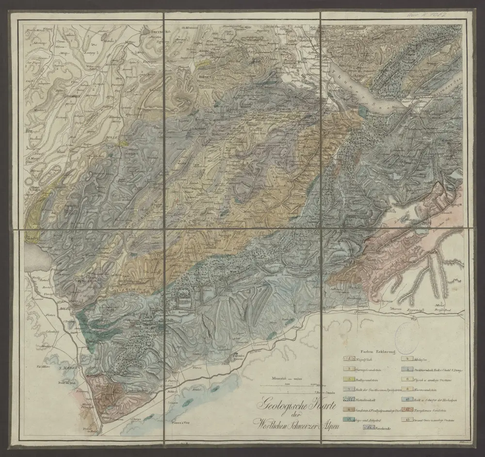 Voorbeeld van de oude kaart