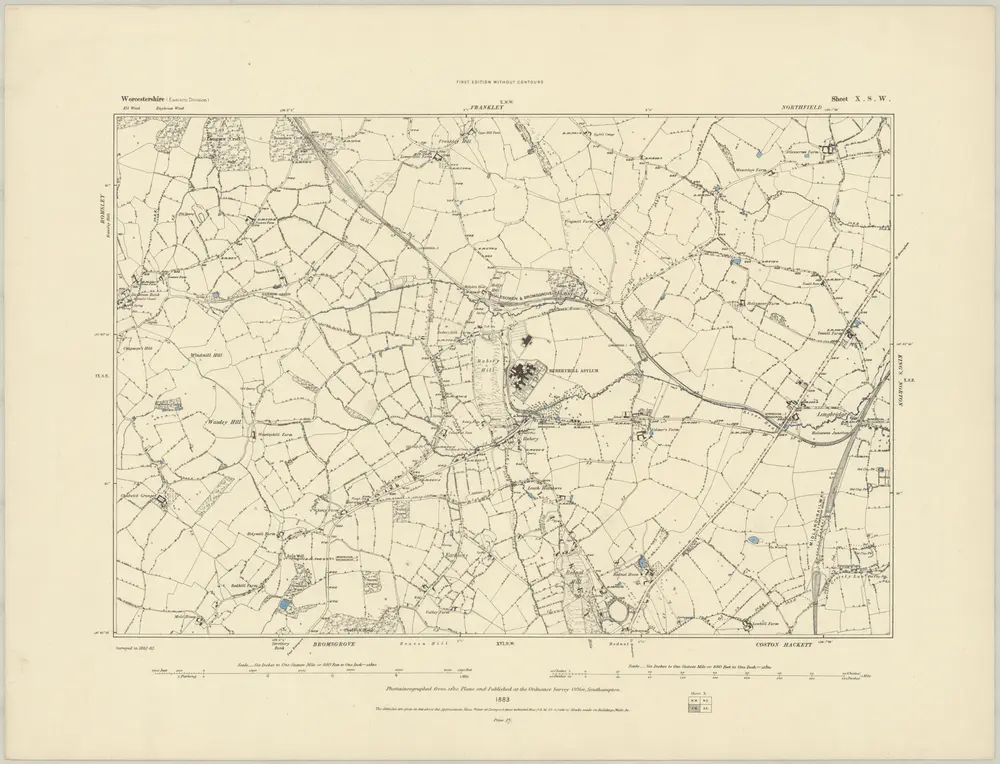 Voorbeeld van de oude kaart