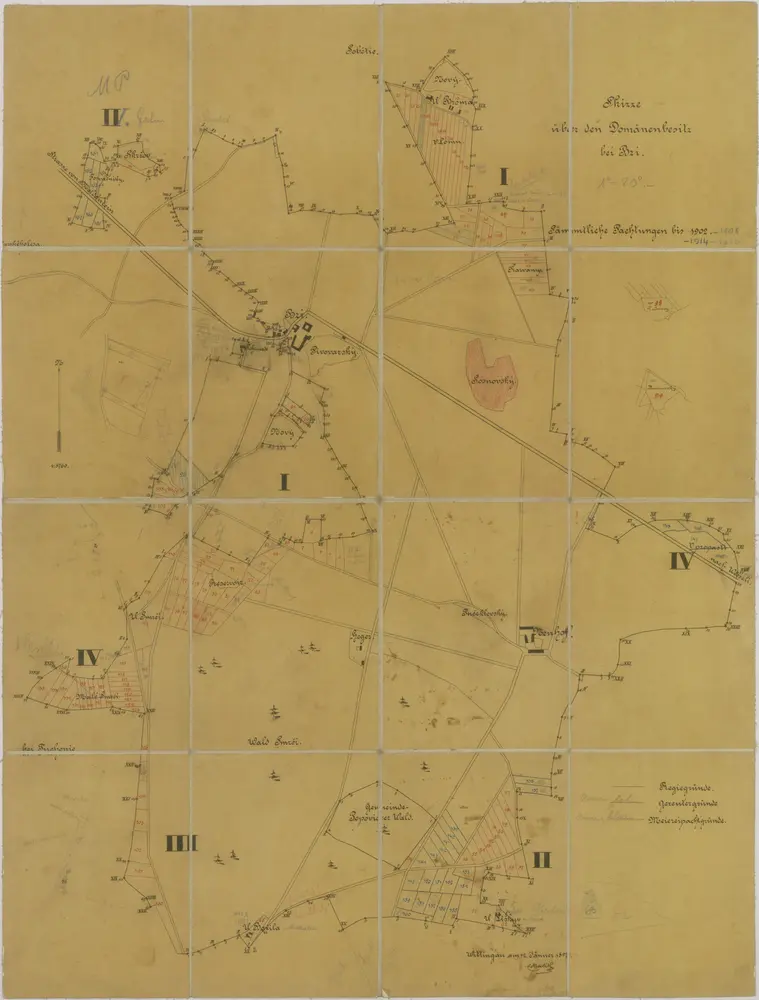 Voorbeeld van de oude kaart