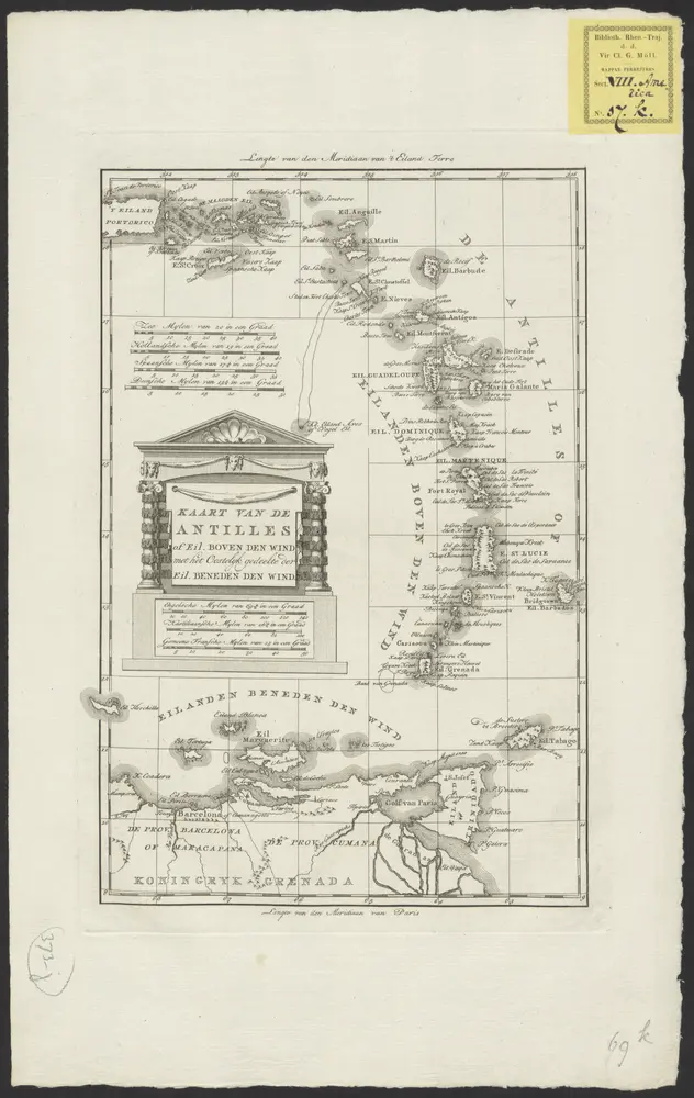 Voorbeeld van de oude kaart