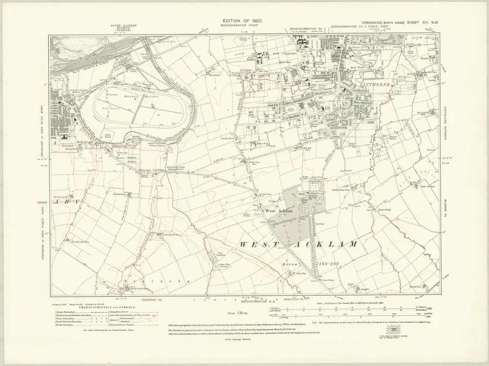 Voorbeeld van de oude kaart