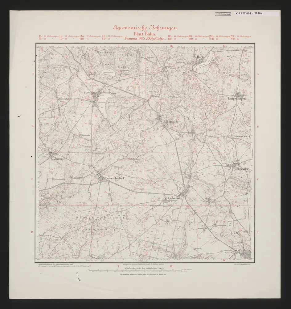 Voorbeeld van de oude kaart